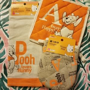 3 Piece Disney Daiso Winnie the Pooh Kitchen Set